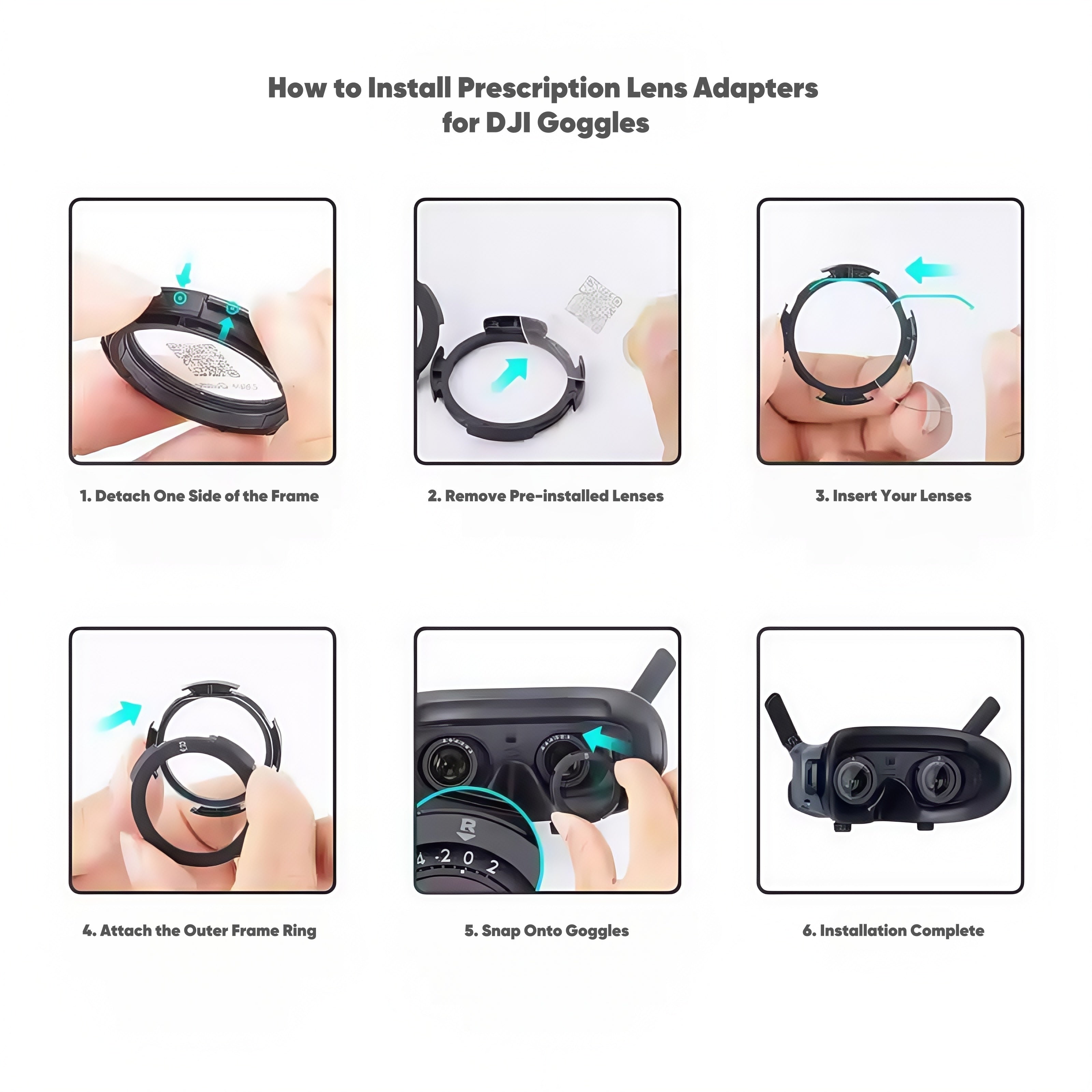 DJI Goggles 2 & 3 / Avata - Prescription Lens Inserts | VR LENS PRO